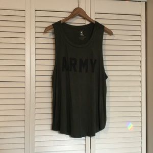 NWT green army tank top